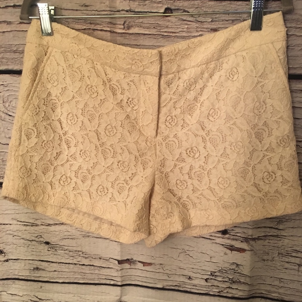 Lace Shorts! Ivory. Size: 8P (petite)